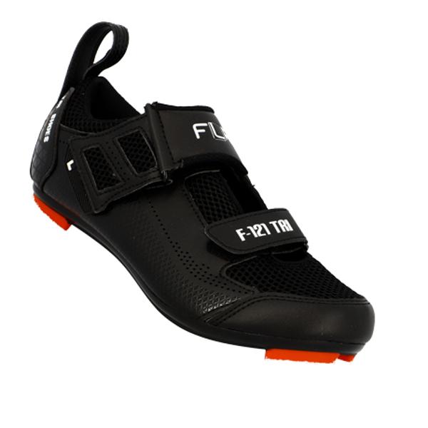 CHAUSSURE ROUTE / TRIATHLON FLR F121 T43 NOIR 2 BANDES AUTO AGRIPPANTES  (PR)