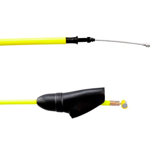 TRANSMISSION / CABLE EMBRAYAGE MECABOITE DOPPLER TEFLON ADAPT. DERBI EURO3 / EURO4 JAUNE FLUO