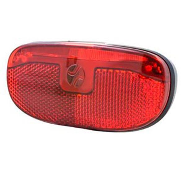 BICYCLE LIGHT -REAR- BATTERY SPANNINGA LED DUXO XB - LUGGAGE RACK MOUNT INTERAXIS 80mm)