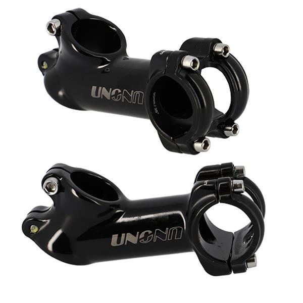 HANDLEBAR STEM -MTB- AHEAD SET 1''1/8 L90 UNO ALU 6061 BLACK  35° (31.8 HANDLEBAR )