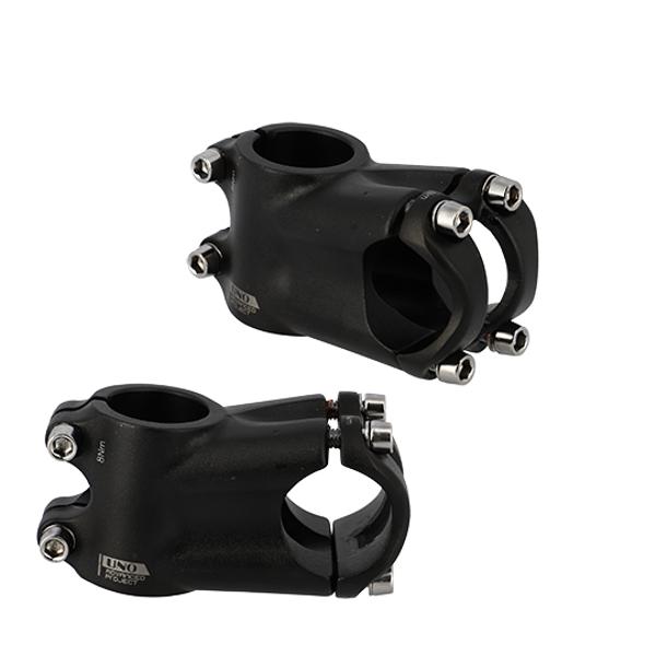 HANDLEBAR STEM -MTB- AHEAD SET 1''1/8 L50 UNO ALU 6061 BLACK  10° (31.8 HANDLEBAR )