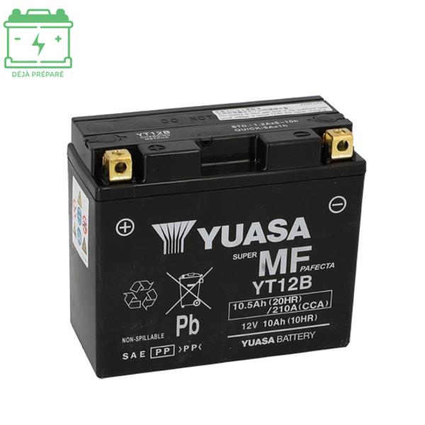 BATTERY YT12B YUASA 12V10Ah NO MAINTENANCE -AGM FACTORY ACTIVATED
