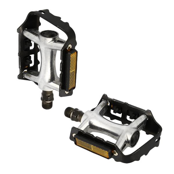 PEDAL MTB ALU OPTIMIZ SILVER/BLACK D9/16  (PR)
