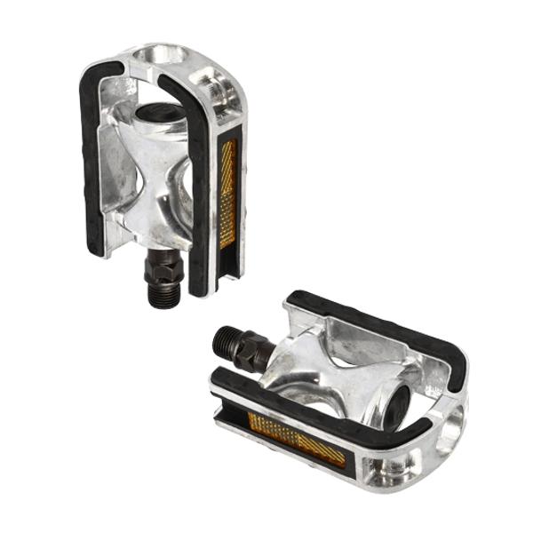 PEDAL CITY/URBAN ALU OPTIMIZ SILVER ANTI SKID SURFACE D 9/16 (PR)