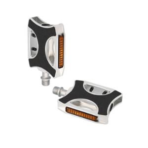 PEDALS CITY/URBAN ALU ERGOTEC EP SILVER WITH ANTI-SLIP SURFACE Ø 9/16 (PAIR)