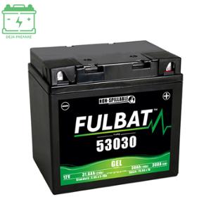 BATTERY 53030 FULBAT 12V30Ah L 186 W 130 H 171 -GEL NO MAINTENANCE (FACTORY ACTIVATED)