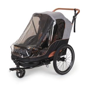 REMORQUE / POUSSETTE ENFANT BOBIKE MOOBE GRIS CHARGE MAXI 44KG - PRIX NET-