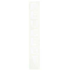 BRAND STICKER PEUGEOT WHITE/FORK  (BY 1 - 218 x 35mm)