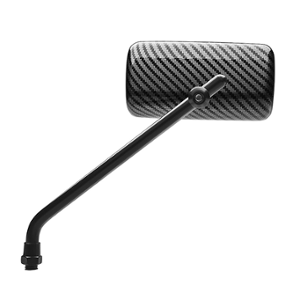 UNIVERSAL WING MIRROR FAR 7665 CARBON LOOK RECTANGLE AJUSTABLE (REVERSIBLE)(X1) D10/D8