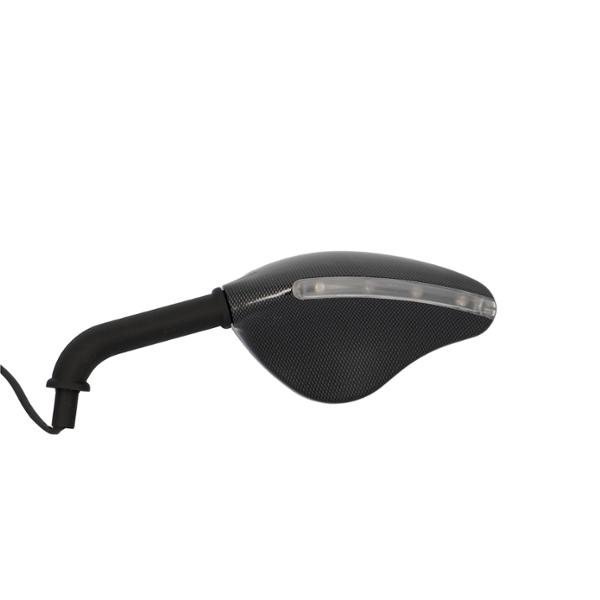 WING MIRROR UNIVERSAL FAR 7103 CARBON LOOK WITH LED INDICATOR (LEFT)  (X1)