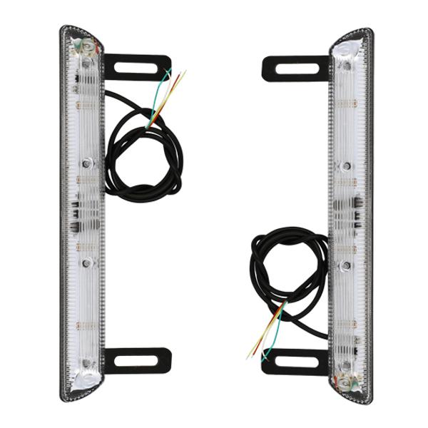 ADDITIONAL LIGHT FAR BLACK MOUNTING ON PLATE WITH REAR POSITION LIGHT/INDICATOR (X2)