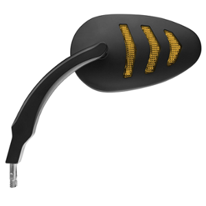 WING MIRROR UNIVERSAL FAR 7669 BLACK WITH LED INDICATOR SEQUENTIEL (LEFT)  (X1)