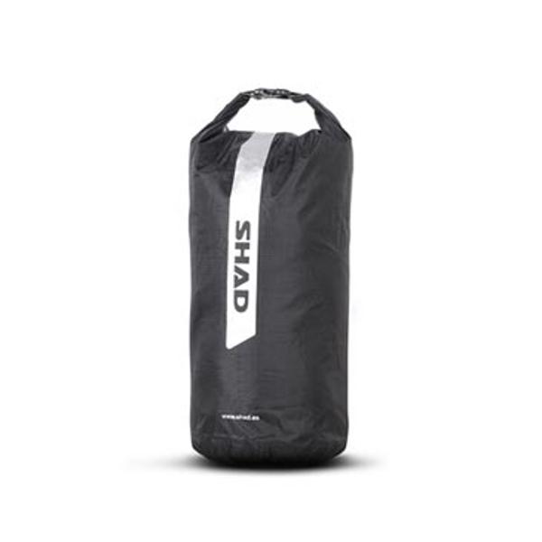 WATERPROOF BAG SHAD 8 LITERS - BLACK WITH REFLECTORS - PVC TARPAULIN 3 LAYERS