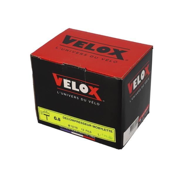 CABLE DECOMPRESSEUR CYCLO VELOX ADAPT. MBK 51 / CIAO BOULE 4.5X10 1.20M 12 / 10E (BOITE DE 25)