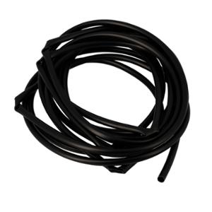 GAINE FIL ELECTRIQUE PVC / SOUPLISSEAU 6X7 NOIR 5M