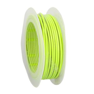 GAINE DIAMETRE EXT. 5MM DIAMETRE INT. 2.6MM - JAUNE FLUO TEFLON (ROULEAU DE 20 METRES)