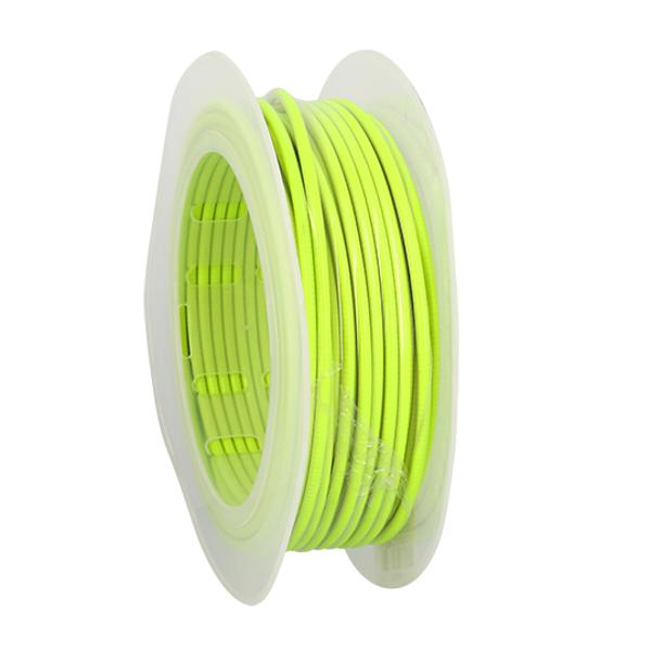 GAINE DIAMETRE EXT. 5MM DIAMETRE INT. 2.6MM - JAUNE FLUO TEFLON (ROULEAU DE 20 METRES)