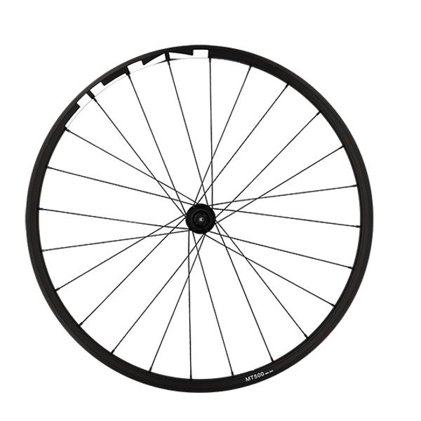 "WHEEL -MTB- 29"" REAR-CASS BLOCK-BLACK RIM-HUB SHIM MT500 DISCE CENTERLOCK 8/9/10/11 SPEED"