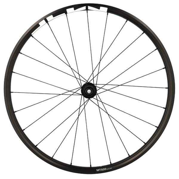 WHEEL -MTB- 27.5 REAR CASS/BLACK RIM/SHIM MT500 HUB/CENTERLOCK 8/9/10/11 G/THRU AXEL/BOOST 148X