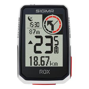 COMPTEUR VELO SANS FIL / GPS SIGMA ROX  2.0 14 FCTS BLANC