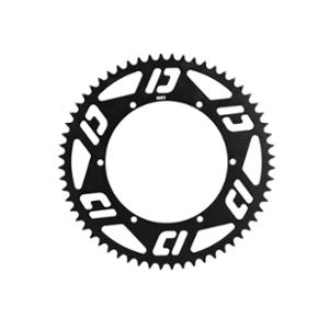 CHAIN RING -MOPED- DOPPLER OPEN ALU CNC BLACK 60 TEETH FOR CARRIER PLATE DOPPLER ET F.E.