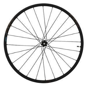 WHEEL -ROAD- 700 REAR/BLACK SHIMANO RIM RS370/DISC CL 10/11/12 GEARS/THROUGH AXEL