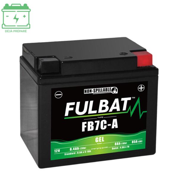 BATTERIE FB7C-A FULBAT 12V8AH LG130 L90 H114 (GEL - SANS ENTRETIEN) - ACTIVEE USINE