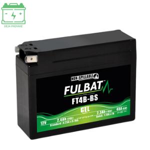 BATTERY FT4B-BS FULBAT 12V2.3AH LG113 W38 H85 (GEL - NO MAINTENANCE) - FACTORY ACTIVATED