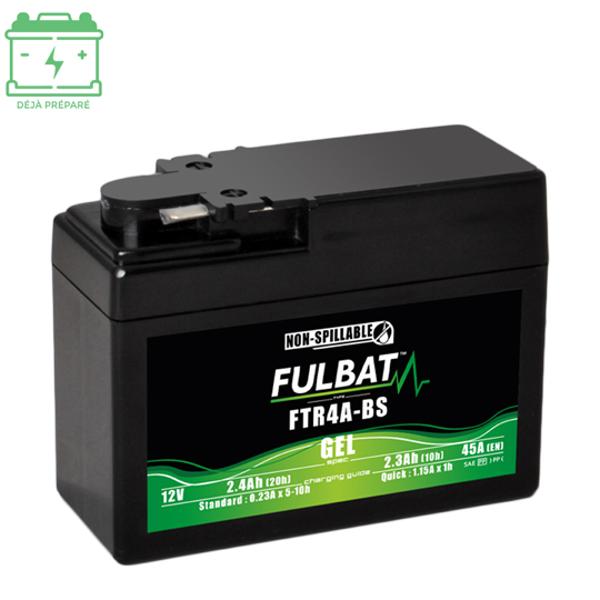 BATTERY FTR4A-BS FULBAT 12V2.3AH LG113 W48 H85 (GEL - NO MAINTENANCE) - FACTORY ACTIVATED