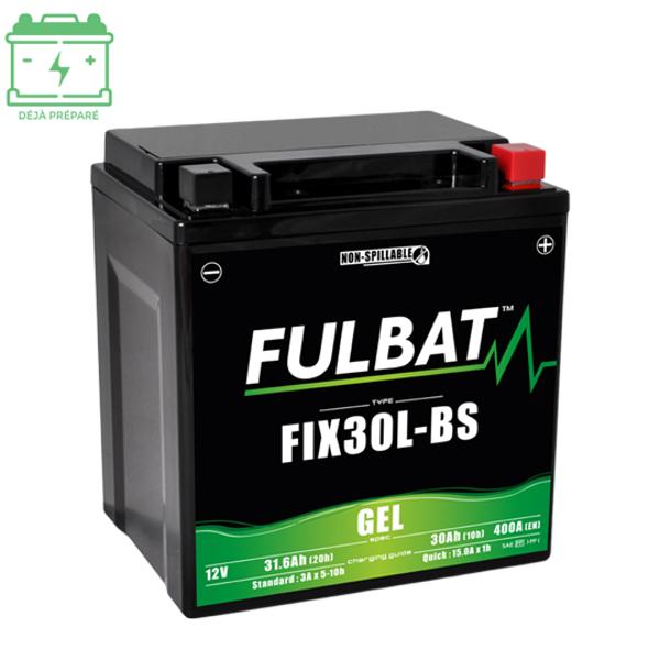 BATTERY FIX30L-BS FULBAT 12V30AH LG165 L125 H175 (GEL - NO MAINTENANCE) - FACTORY ACTIVATED