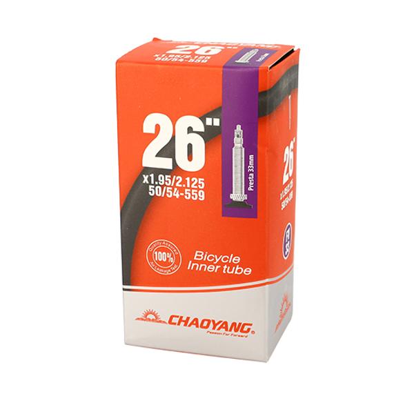 INNER TUBE -BICYCLE- 26 X 1.95-2.125 (50/54-559) VP CHAOYANG