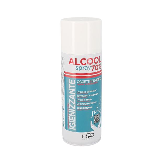 BOMBE HYGIENE SURFACE HQS SPRAY ALCOOL 70%  (400ML)