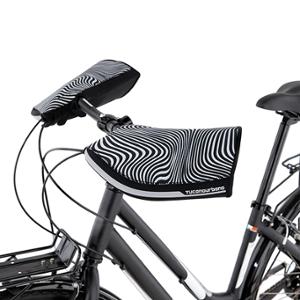 MANCHON VELO IMPERMEABLE TUCANO CITY ZEBRE  - NEOPRENE AVEC REFLECTEUR