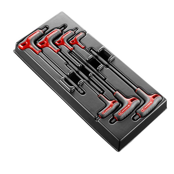 "7 MALE HEXAGONAL ""T"" SHAPED KEYS MODULE FACOM SPHERICAL END - NET PRICE "