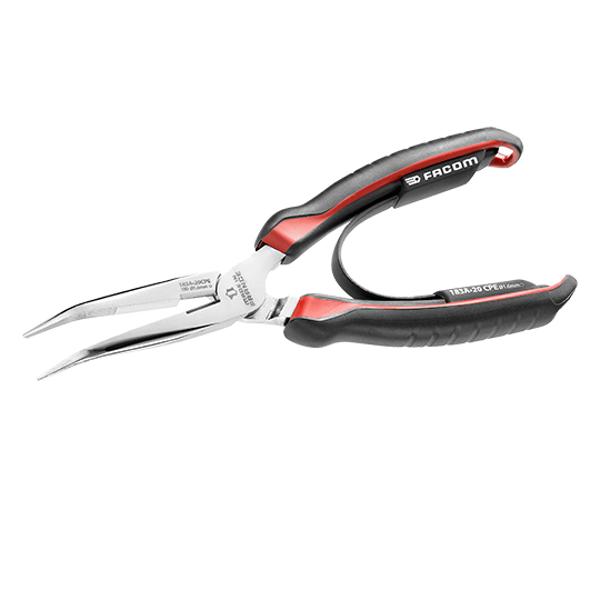 PINCE A BEC LONG 1 / 2 RONDE COUDE FACOM 200MM