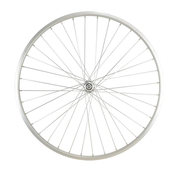 ROUE VELO URBAIN 650 X 30A AV ECROU AXE PLEIN JANTE ALU ARGENT 36T