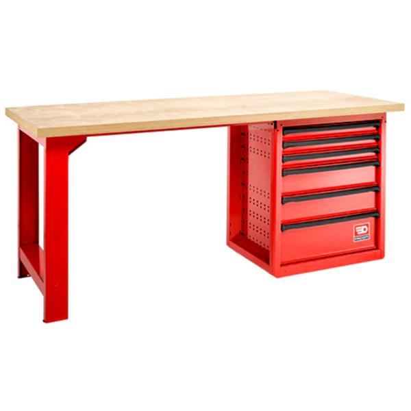 ETABLI ATELIER PLATEAU BOIS FACOM 6TIROIRS (LONGUEUR 2 METRES)
