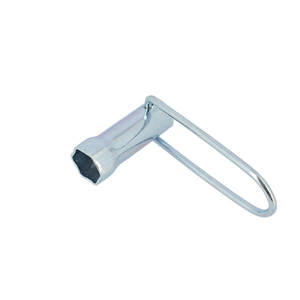 CLE A BOUGIE 21MM LONGUEUR 70MM MANCHE PLIABLE (2 TEMPS)