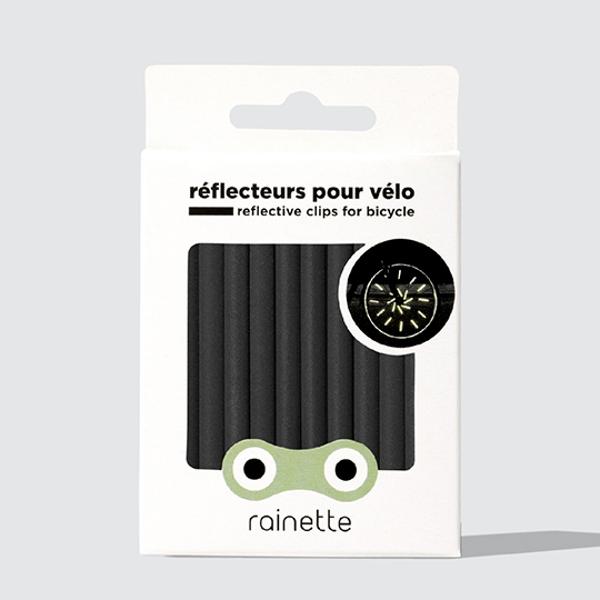 REFLECTEUR POUR RAYON DE VELO 80 MM RAINETTE GRIS ANTHRACITE (12 PIECES)