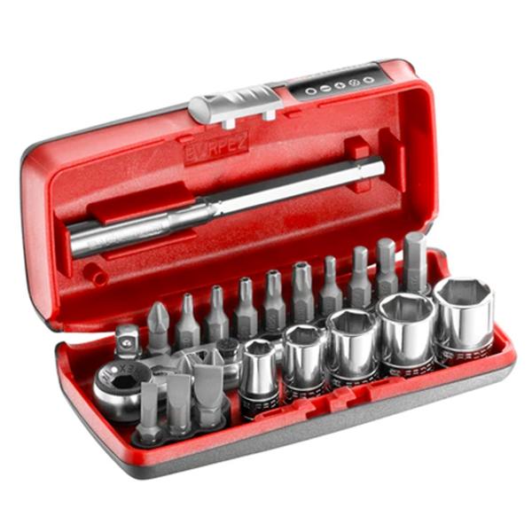 COFFRET CLIQUET 1 / 4'' COMPACT FLEX - DOUILLES - EMBOUTS FACOM - PRIX NET