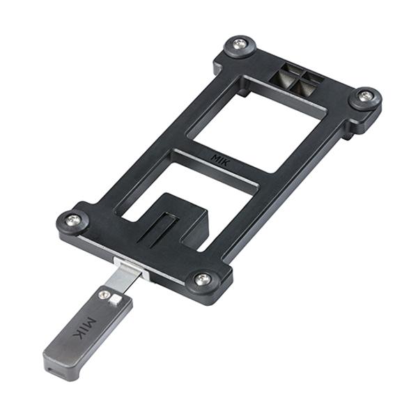 PLATINE POUR PANIER / SACOCHE AVEC VERROUILLAGE SYSTEME FIXATION MIK (SUPPORT)