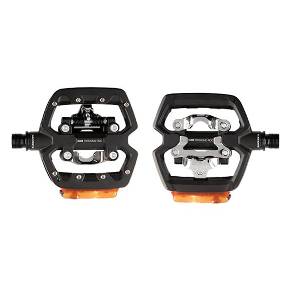 PEDAL MTB / TREKKING AUTO LOOK GEO TREKKING ROC VISION POLYVALENT -WITH LIGHT- BLACK (PAIR)