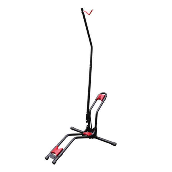 PRESENTOIR 1 VELO ROUE AV OU AR UNIVERSEL OPTIMIZ JUSQU'AU 27.5'' NOIR ET ROUGE - VERTICAL