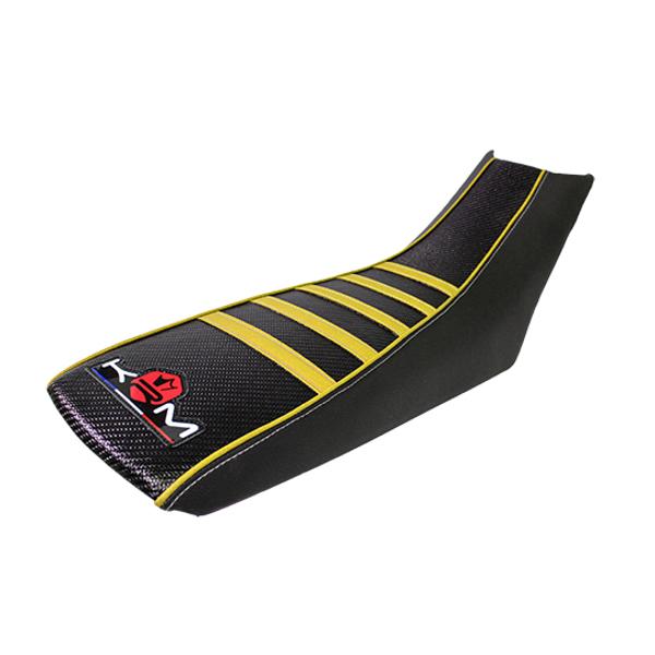 SADDLE COVER MOTO 50cc KRM PRO RIDE FOR DERBI DRD X-TREME/DRD RACING YELLOW