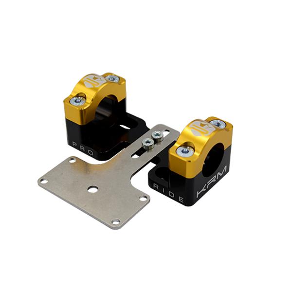 ABRAZ SUPERI/RIGIDIFIC MECABOITE/MOTO KRM PRO RIDE ALUMINIO PARA MANILLAR 28.6MM-NEGRO/ORO