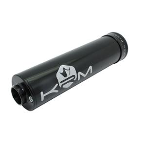 EXHAUST PIPE SILENCER/CARTRIDGE -GEARED MOPED- KRM* ALU - BLACK