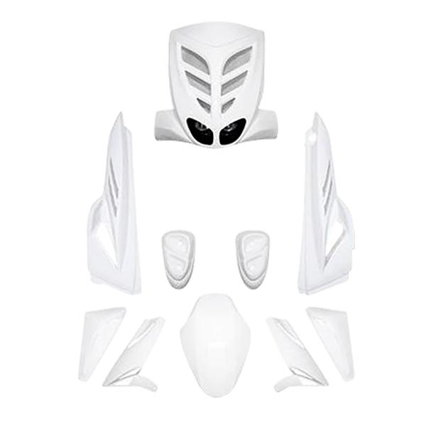 BODY KIT -SCOOTER- BCD FOR  STUNT/SLIDER WHITE   - 6 PARTS