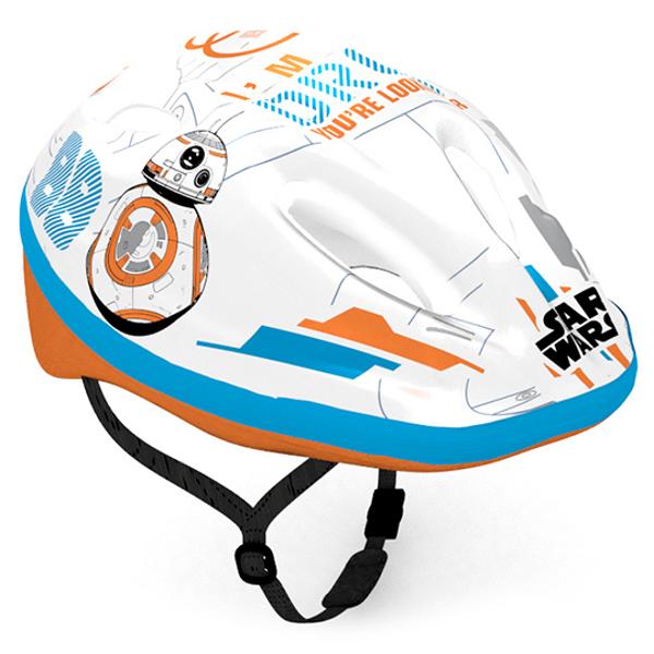 CASQUE ENFANT DISNEY STAR WARS BLANC / BLEU / ORANGE AVEC REGLAGE OCCIPITAL 54 / 58