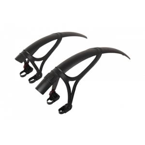 GARDE BOUE ROUTE / GRAVEL 700 / 650C / 28 ZEFAL SHIELD G50 NOIR FIX UNIVERS. ADAPT. 3 BAVETTES