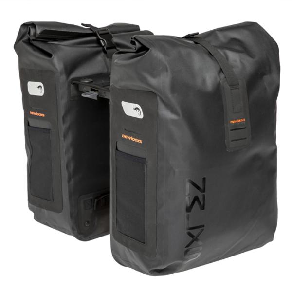 BAG BICYCLE LUGGAGE RACK BRIDGE NEWLOOXS VARO DOUBLE BASKET BLACK RACKTIME - 40 LITRES -